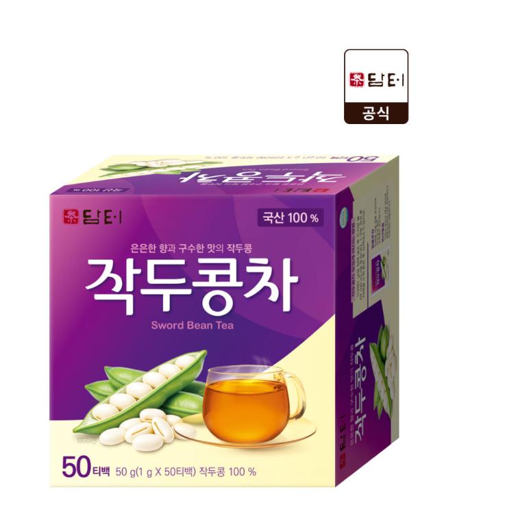 

DAMTUH Sword Bean Tea Bags 50pcs – Mild & Nutty Korean Herbal Tea 1 box