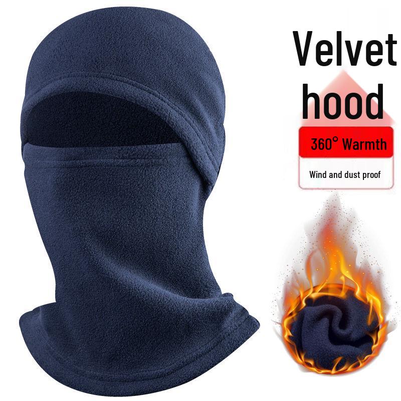 Winter Windproof Fleece Cycling Hat & Full Face Mask