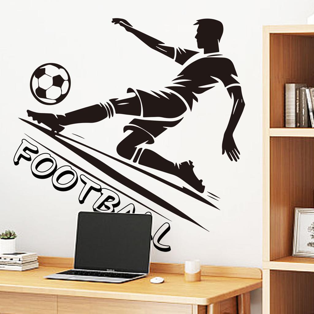 World Cup Football Soccer Wall Sticker Self-Adhesive Removable for Home Party Room Fan Sports Decor