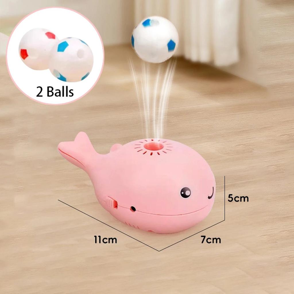 Electric Floating Ball Cat Toy - Whale - Shaped, USB - Powered, Dual - Function Fan, Portable & 3C Certified Pet Toy
