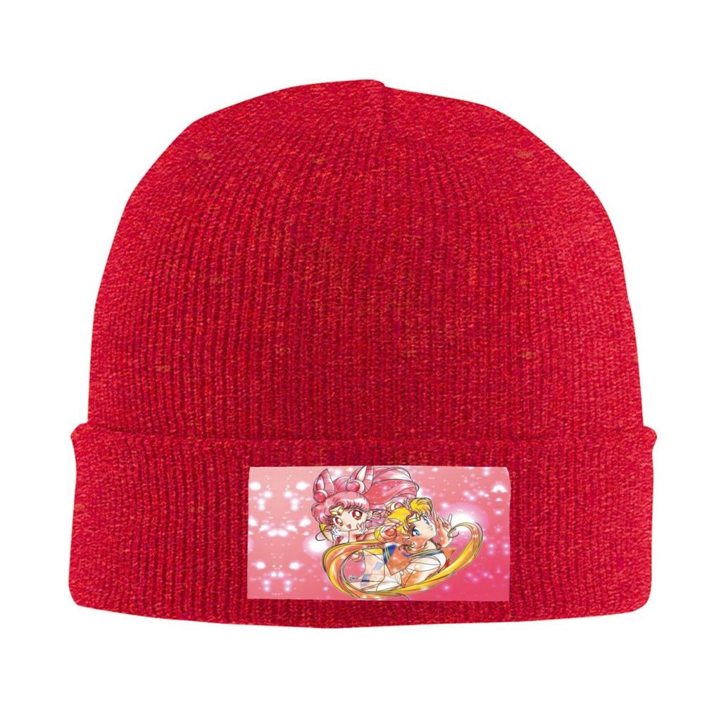 Sailors Moon Usagi Tsukino Skullies Beanies Caps Unisex Winter Warm Knitted Hat Adult Anime Unisexga Bonnet Hats Outdoor Ski Cap
