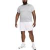 Nike Logo Badge Print Crew Neck T-Shirt Men Tops Gray DX0989-063