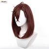 Momo Ayase Cosplay Wig 43cm Short Red Brown Wig Cosplay Anime Cosplay Wigs Heat Resistant Synthetic Wigs + Wig Cap