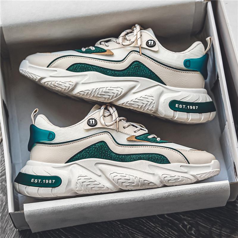 

Новинка весной и осенью, повседневные сетчатые низкие кеды для мужчин, кроссовки отца модные и универсальные 44