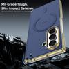Leather Magnetic Case Galaxy Z Fold 8 Ultra 7 6 5 Electroplated Shockproof Protective Cover