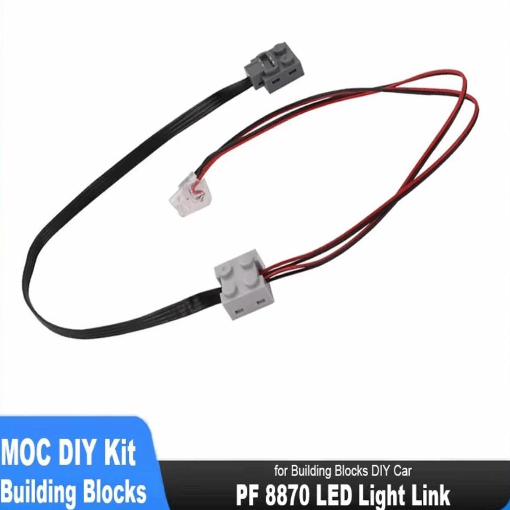 Building Block DIY LED Light Link Line Cable Building Block Light Cable Toy Model Accessories