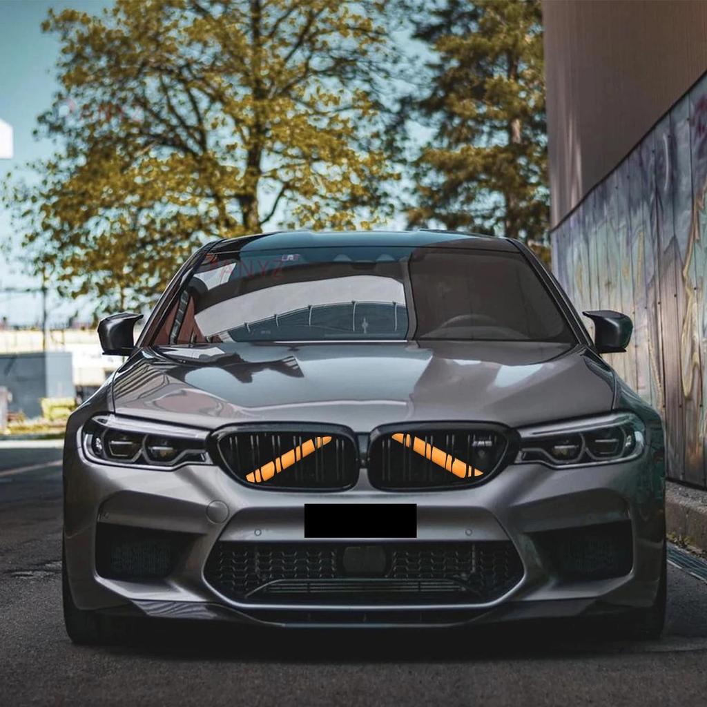 Car Front Grille Trim Strips Cover For BMW F10 F11 F12 F13 F07 F06 F01 5 6 7 Series X1 X2 F48 F39 2010-2016 Interior Accessories Interior Mirrors 6