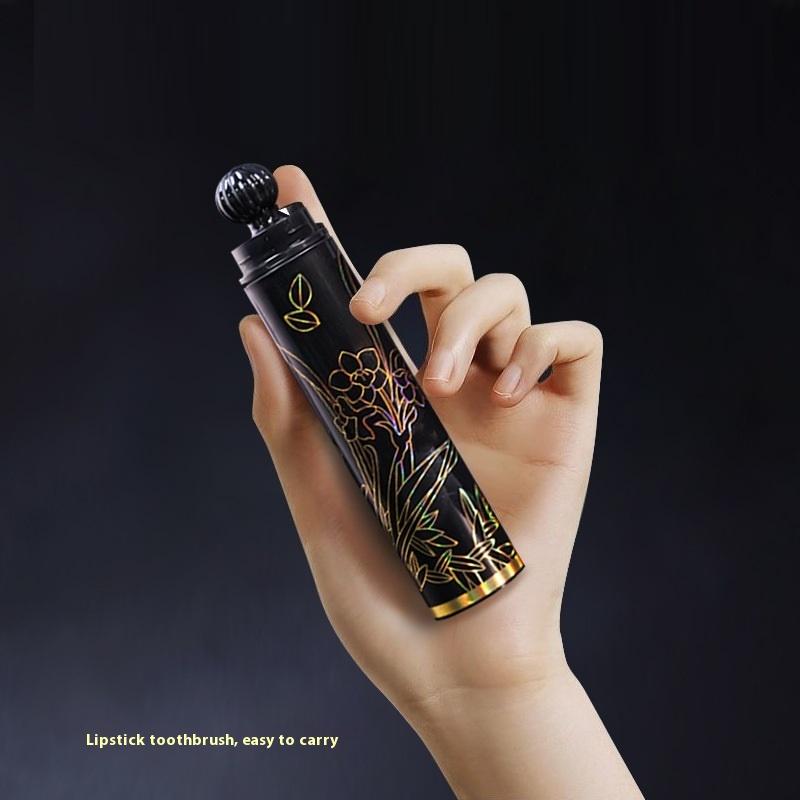 1/2 Pcs Toothbrush Soft Bristled Toothbrush Lipstick Detachable Handle For Men And Women Travel Size Dental Care Tool