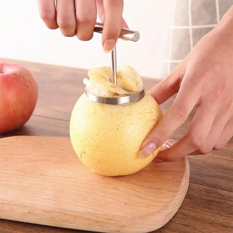 Apple pear core extractor, autumn fruit corer and segmentation, 304 stainless steel hole digger tool