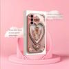 Gloss Luxury Ornate Heart Fashion phone case s26 ultra case glass for Samsung Galaxy S26 S25 S24 S23 S22 FE Ultra Plus