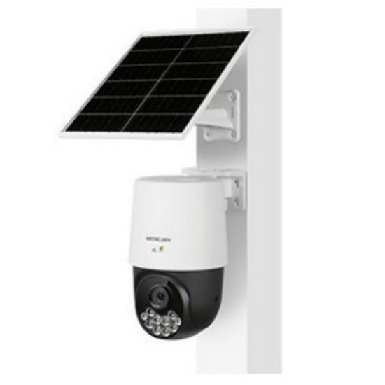 Mercury 4G Solar Camera MIPC3286WBLH-F4GE with Black Light & Auxiliary Heating, 4MP, Lifetime Free Data