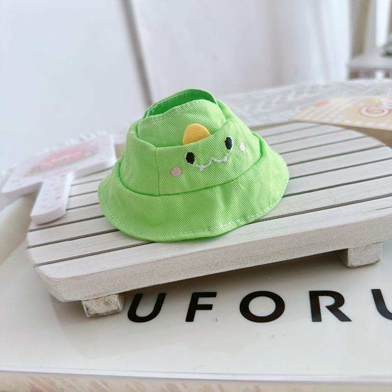 Für 17cm Labubu Hut Sit Party Macaron Outfit Puppe Eimer Fischerhut Niedliche Puppenzubehör Taiyaki Stirnband Kinder Mädchen Spielzeug