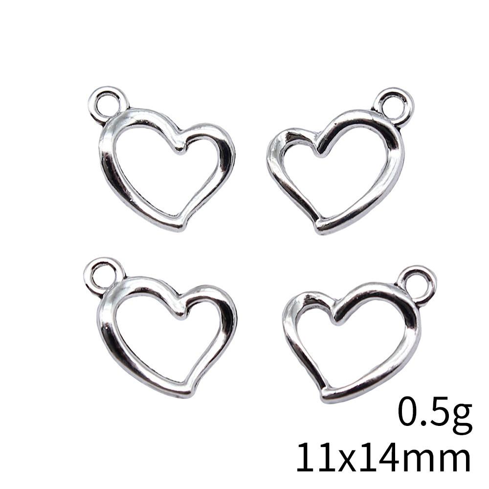 Back To School Charm Bracelet Hollow Peach Heart Charms Pendant Ornaments For Home Male Pendant