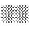 60Pcs 15MM Fishing Rod Spacer Ring Silicone Fishing Pole Handle Guides Rings Black