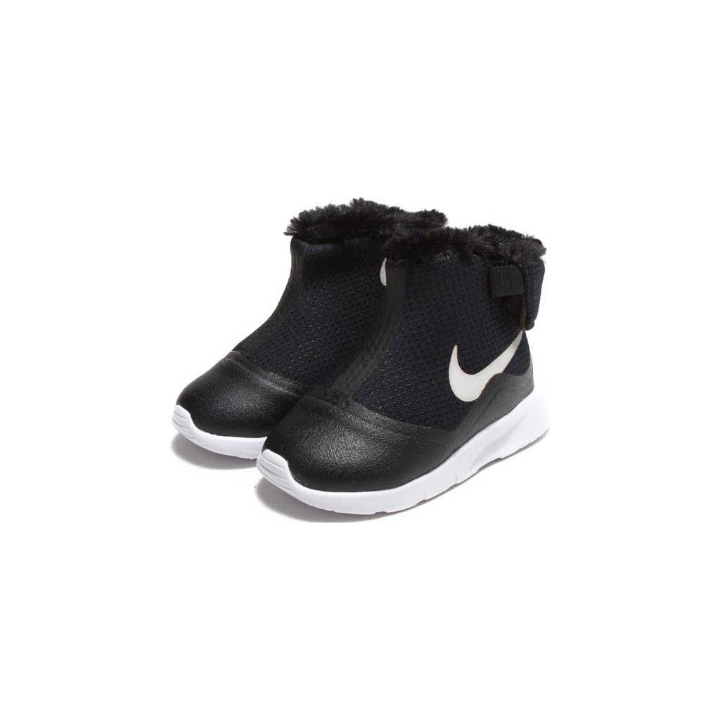 Nike Tanjun Comfortable Versatile Non-Slip Wear-Resistant High-Top Walking Shoes Baby Shoes Black White 922870-008