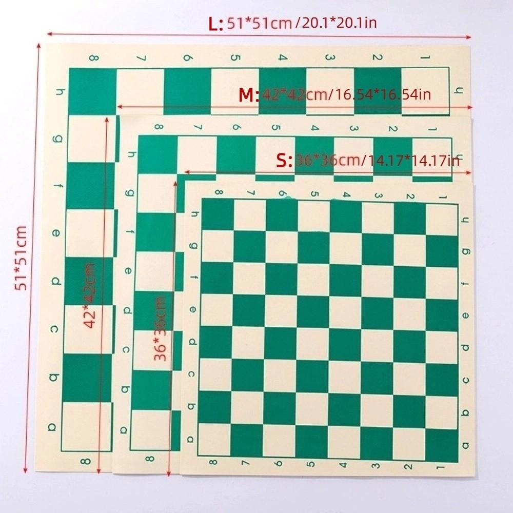 Resin Tournament Chess Board Games 36/42/51cm Chessboard Travel Chess Pieces Set  Desktop