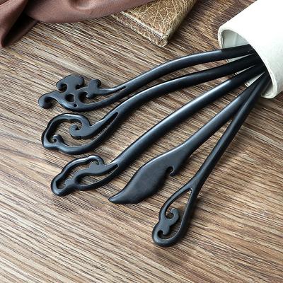 20 Styles Black Natural Sandalwood Hair Sticks High Quality Classic Chinese Style Hairpin for Women Simple Wood Hair Accessories