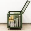 Jingruida Military Green Mobile Wire Mesh Storage Pallet