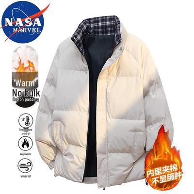 NASA MARVEL Men's Winter Plaid Padded Jacket