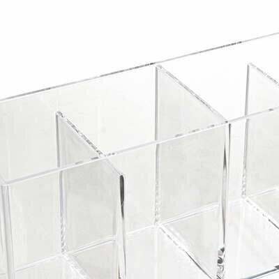 Selena BATHROOM CONTAINER WITH 4 COMPARTMENTS Transparent