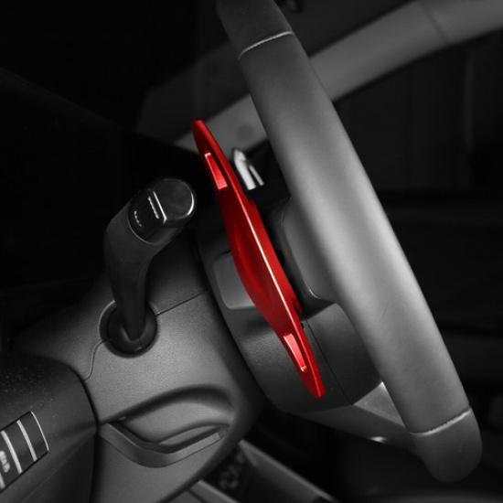 2Pcs Steering Wheel Shift Paddle Extension Shifter For Hyundai Kona Tucson 2025 красный