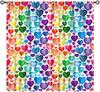 Colorful Polka Dot Curta, Kids Watercolor Rainbow Abstract Circles Geometric Pattern Window Treatments For Children Girls