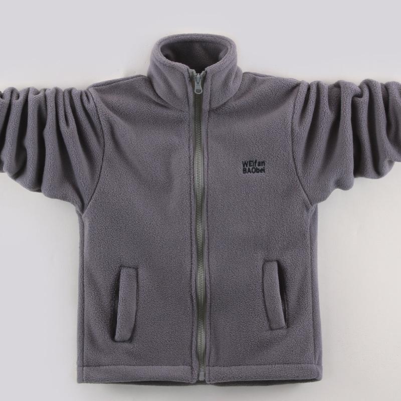 Boys' 3-in-1 Detachable Windproof Thick Warm Hardshell Autumn and Winter Children's Casual Hooded Coat