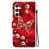 Handmade PU Leather Flip Case for Samsung Galaxy S25 (SM-S931B)- Anti-Slip Shockproof Cover with Wrist Strap & Heart/Rose Cat Designs