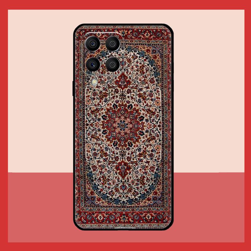 Persian Carpet Floral Pattern Case For Samsung Galaxy M11 M31 M14 M34 M54 M12 M32 M52 M15 M13 M06 M16 M36 M56 M53 M35 M55