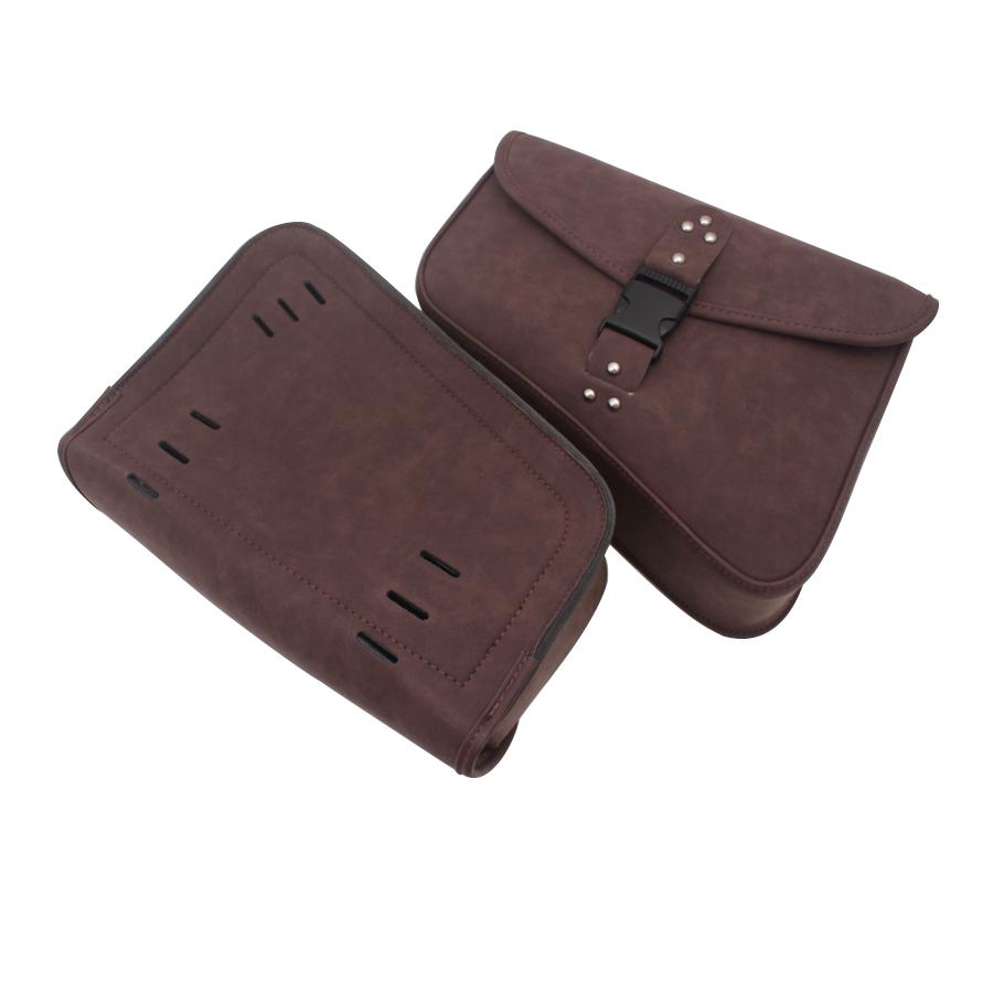 Motorcycle Swingarm Bag Side Saddlebag Universal Fit for Honda Yamaha Suzuki Harley Sportster
