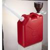 Mizuho Chemical Industry Flat Can, Nozzle, 20L, Red, 0207R, Double-Ended, Colored Poly Tank