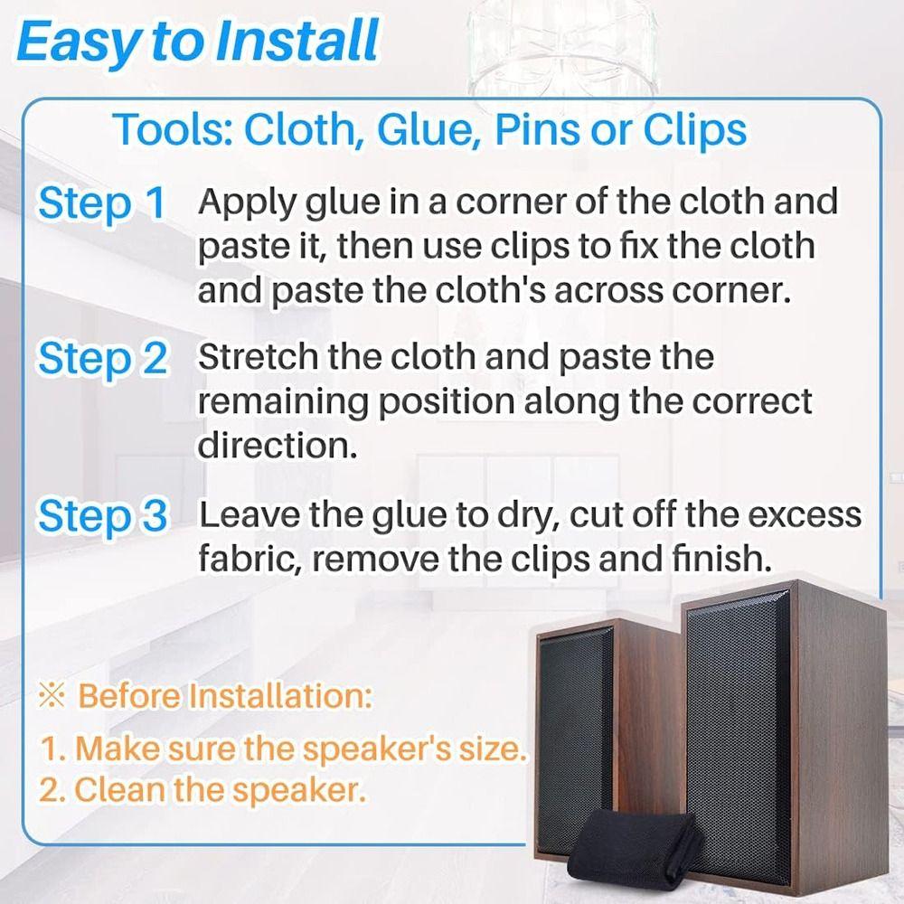 Breathable Speaker Mesh Cloth Anti-dust Multiple Colors Stereo Fabric Replacement Stereo Gille Fabric Home KTV
