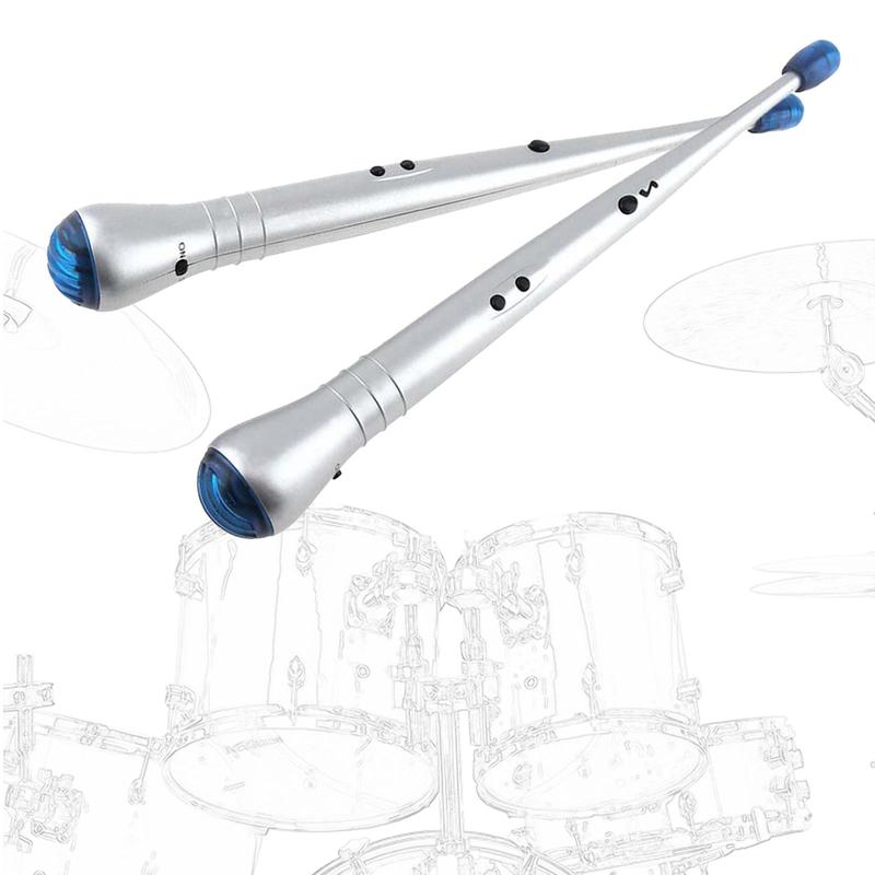 2 Pieces Electronic Air Beat Rhythm Sticks, Educational Toy, Air Drumsticks for Drum Fans Teenagers Kids