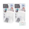 Kitchen Brush with Detergent, Set of 2, Hard Foam + Soft Flocked Tip, One-push Detergent Injection, Made of TPE & Food-grade PP, for Tableware,