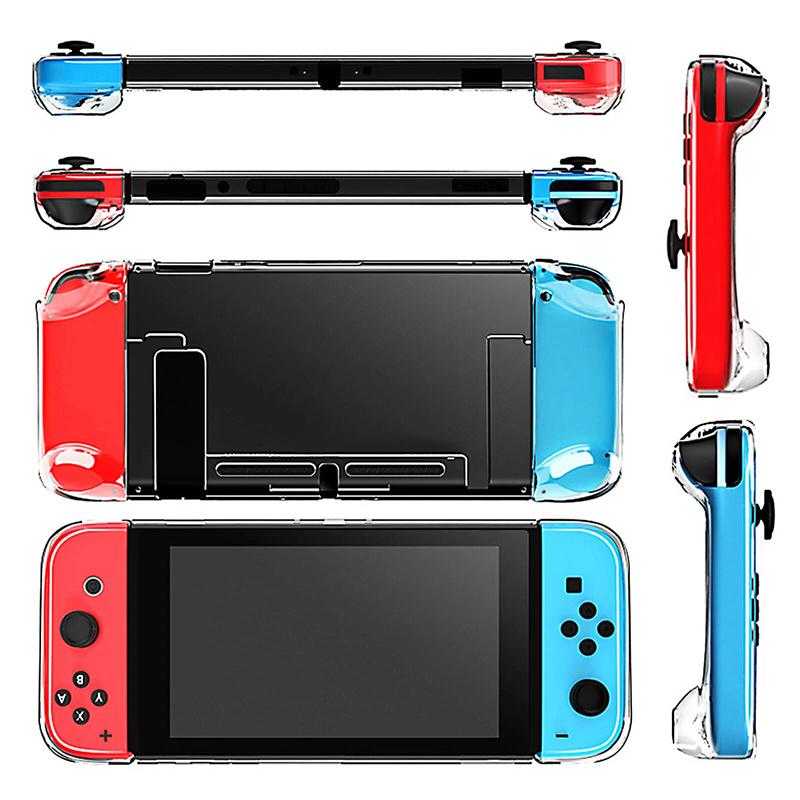 Clear Pc Hard Case Protective Cover Shell For Nintend Switch Console Joy-Con Controller Transparent Full Body Protector