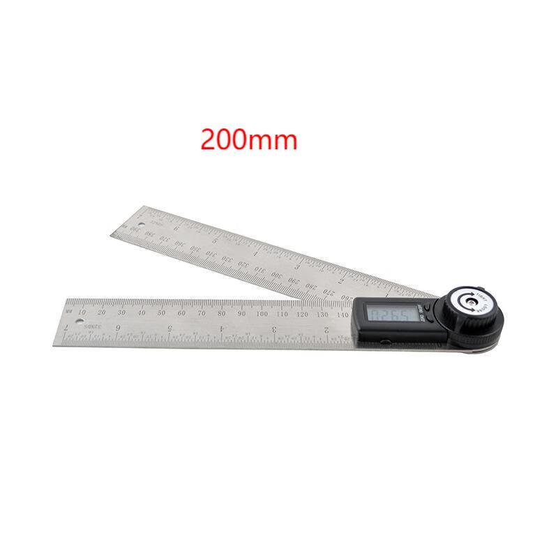 200mm Digital Stainless Steel Woodworking Angle Ruler Protractor