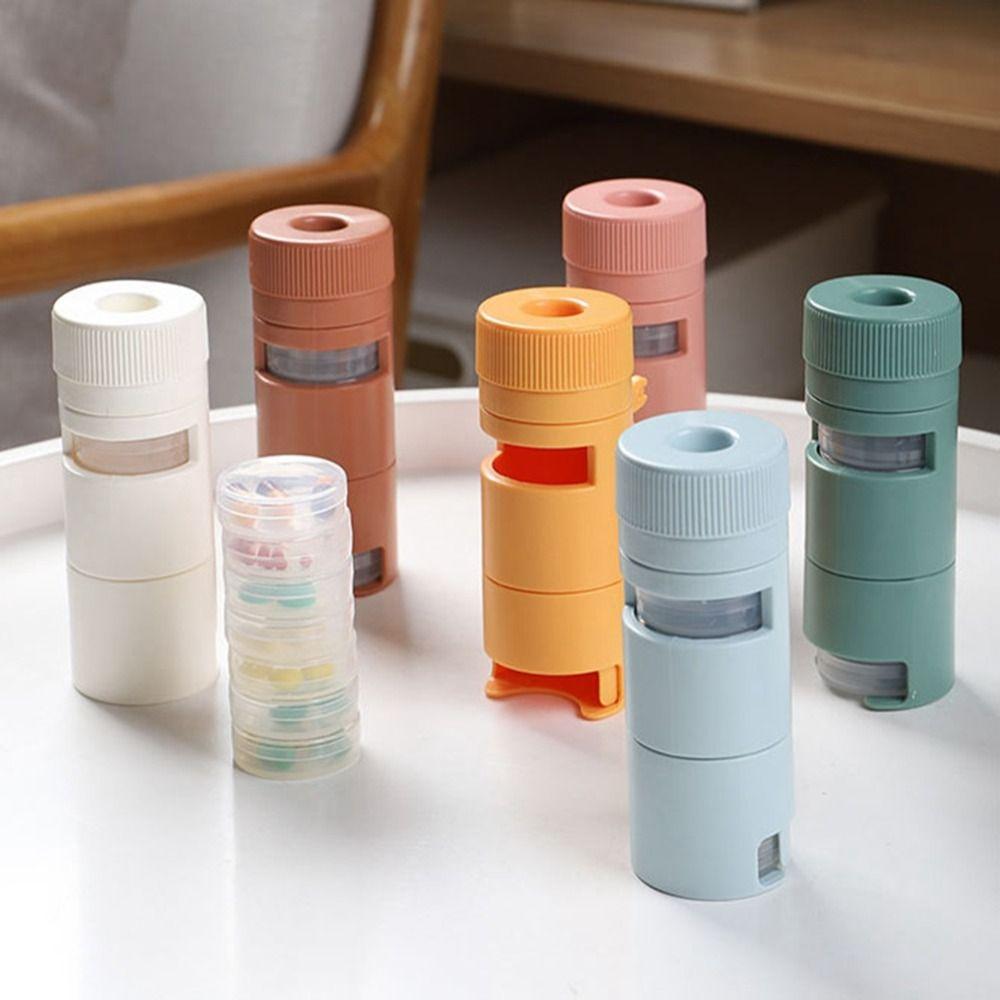 

Mini Medicine Container Box ABS Pill Cutting Box New Drugs Splitter Travel