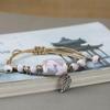 Broken Bridge Ceramic Floral Handmade Bracelet - Women's Fashion Jewelry