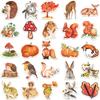 50 Autumn Forest Graffiti Stickers Decorative Guitar Notes Suitcase DIY Waterproof