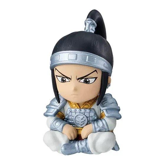 

Japanese Genuine Gacha Scale Model KINGDOM Sitting Cross legged and Waiting Mouten Wang Qi Teng Action Figure Toys