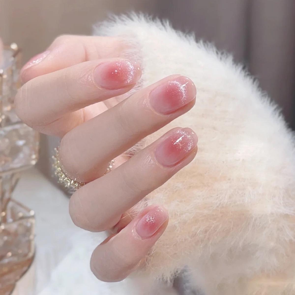 

24 шт./комплект Котяче око Multi Nail Wear Nail Removable Fake Nail Nail Art Patch None
