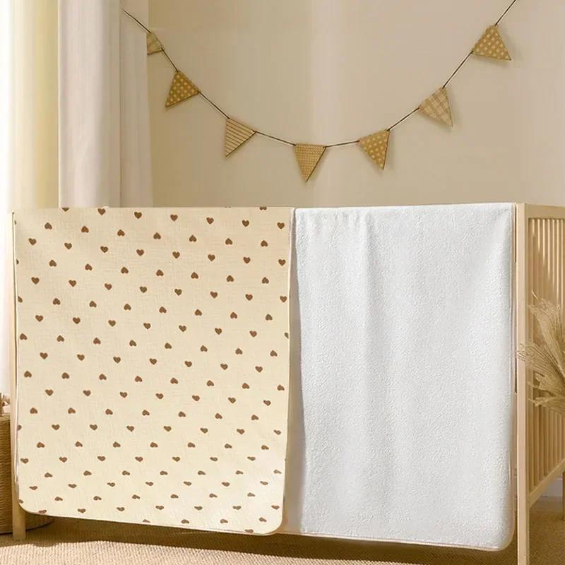 Waterproof Washable Mattress Urine Mat for Baby Toddlers Cute Cartoon Bed Protector Diaper Bedding Breathable Urine Pads Cloth