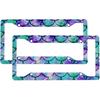 Mermaid License Plate Frame 2 Pack Universal US Car Plate Holder Cover Accessories Decor With Screw For Women Man 12.3 X 6.3 Inch