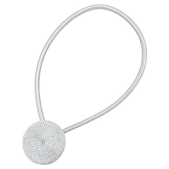 Magnetic Curtain Tiebacks, Modern Rope Curtain Tie Backs, Decorative Drapes Holdbacks for Home Indoor Bedroom Office A