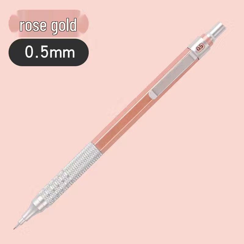 

Professional Metal Mechanical Pencil, 0.5/0.7mm, Low Center Gravity, Weighted Feel, Continuous Lead Feed for Drawing & Painting. HB