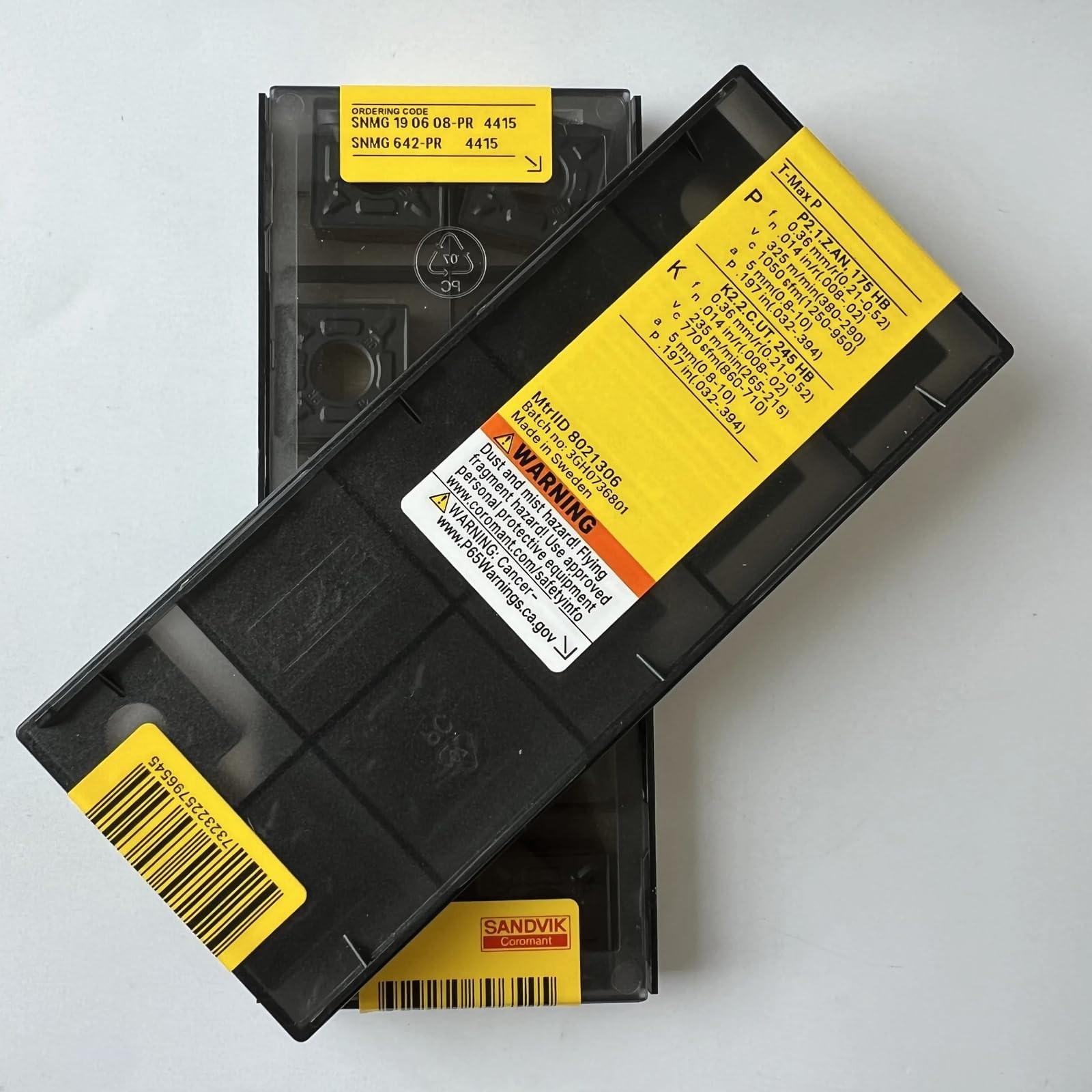 

Original Sandvik / SNMG190608-PR 4415 / CNC lathe carbide blade 10 Pcs