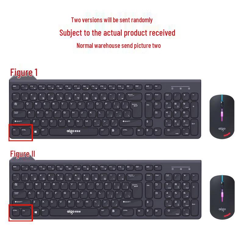Aigo WQ7626 Wireless Keyboard Mouse Combo