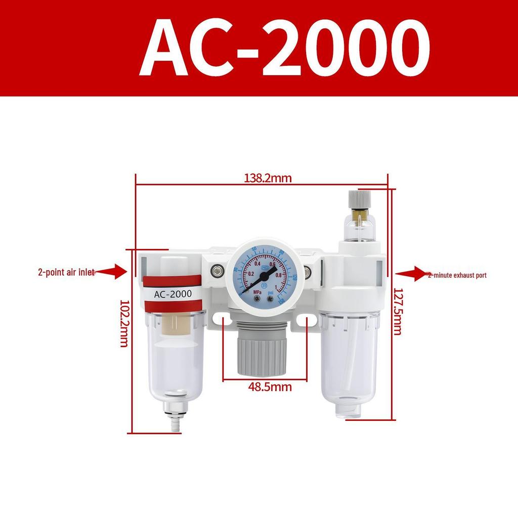 AFC2000 AFR BFC AR BR Air Compressor Oil-Water Separator Filter 2/3 Piece