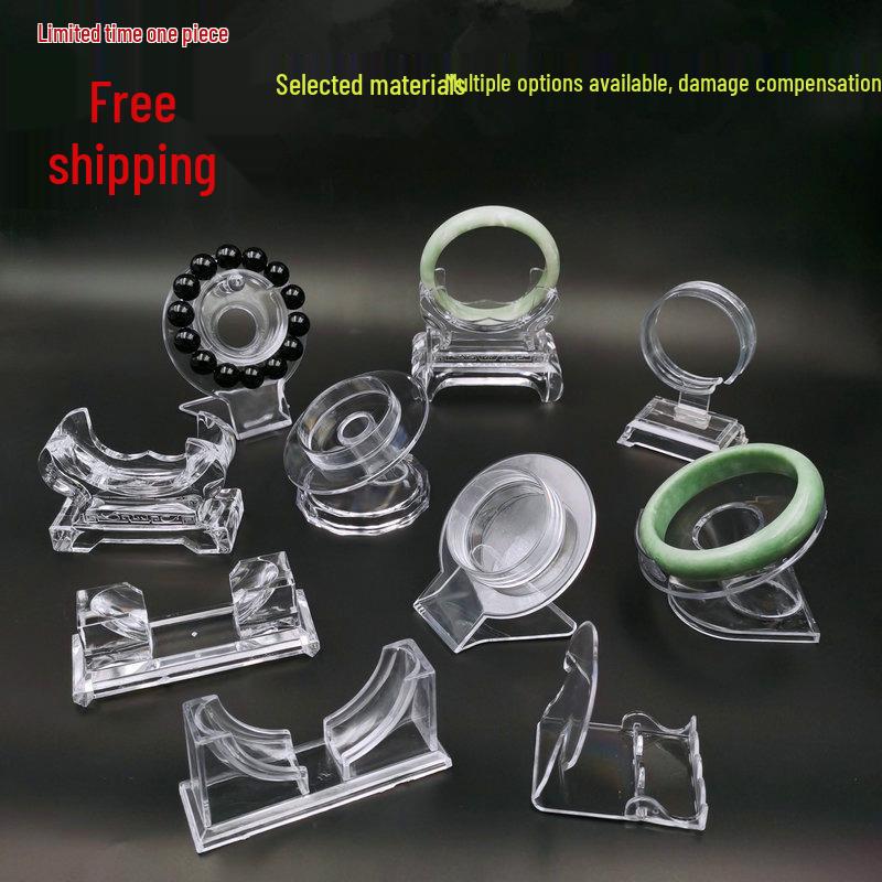 Soportes de Exhibición de Joyería de Pulsera y Brazalete de Cristal de Jade Transparente Acrílico