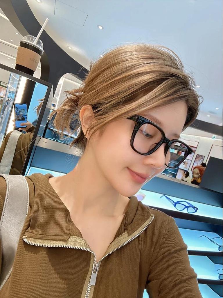 2024 Retro GM Square Eyeglass Frame, Unisex Acetate with Prescription Lenses